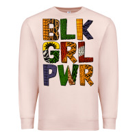 Pale Pink black girl power Premium Sweatshirt - BundleAndBundleShop