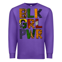 Purple black girl power Premium Sweatshirt - BundleAndBundleShop