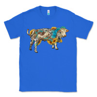 True Royal charolais bull with sunflowers and gemstone western patterns Classic Tee - RanaPortraitStore