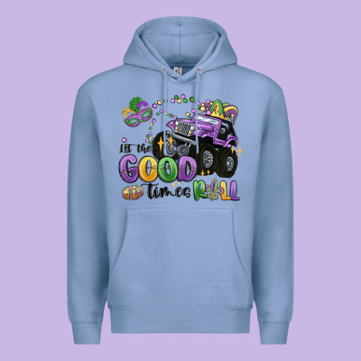 Let The Good Times Roll Premium Hoodie Designed By Maliassmallbusiness