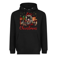 Black merry christmas pug Heavyweight Hoodie - JahusDesignShop