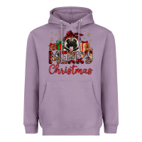 Lavender merry christmas pug Heavyweight Hoodie - JahusDesignShop