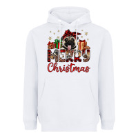 White merry christmas pug Heavyweight Hoodie - JahusDesignShop
