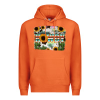 Carrot Howdy Serape And Sunflower Premium Hoodie - RanaPortraitStore
