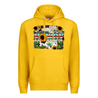 Lemon Howdy Serape And Sunflower Premium Hoodie - RanaPortraitStore