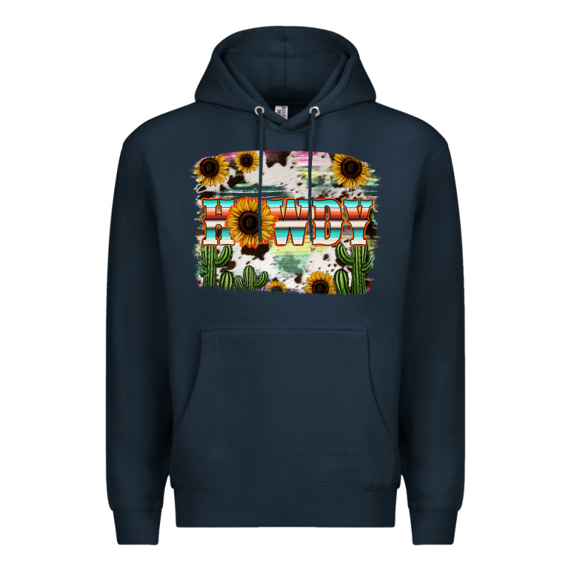 Howdy Serape And Sunflower Premium Hoodie by RanaPortraitStore | Teevron