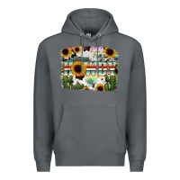 Rock Howdy Serape And Sunflower Premium Hoodie - RanaPortraitStore