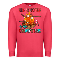 Cardinal life is better by the campfire with marshmallows Premium Sweatshirt - AdoDesignShop