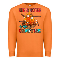 Carrot life is better by the campfire with marshmallows Premium Sweatshirt - AdoDesignShop