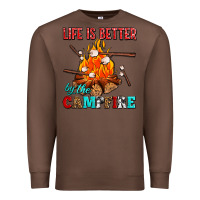 Chestnut life is better by the campfire with marshmallows Premium Sweatshirt - AdoDesignShop