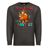 Smoke life is better by the campfire with marshmallows Premium Sweatshirt - AdoDesignShop