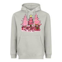 Moon Dust pink christmas trees with gift box bbs Heavyweight Hoodie - BundleAndBundleShop