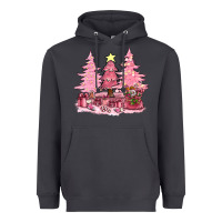 Smoke pink christmas trees with gift box bbs Heavyweight Hoodie - BundleAndBundleShop