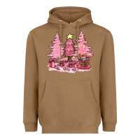 Toasted Coconut pink christmas trees with gift box bbs Heavyweight Hoodie - BundleAndBundleShop