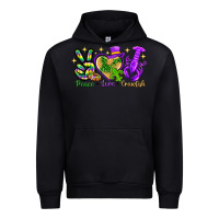 Black peace love crawfish Urban Hoodie - NancyCooperArtShop
