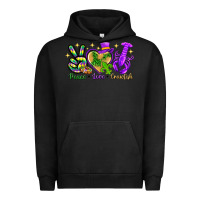 Pigment Black peace love crawfish Urban Hoodie - NancyCooperArtShop