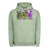 Pigment Oil Green peace love crawfish Urban Hoodie - NancyCooperArtShop
