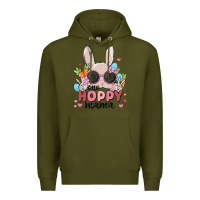 Army Green one hoppy mama Premium Hoodie - MaliasSmallBusiness