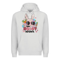 Dove Grey one hoppy mama Premium Hoodie - MaliasSmallBusiness