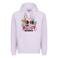 Lilac one hoppy mama Premium Hoodie - MaliasSmallBusiness