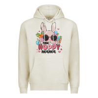 Oatmeal Heather one hoppy mama Premium Hoodie - MaliasSmallBusiness