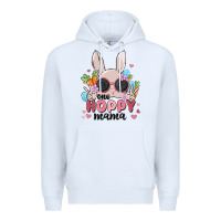 White one hoppy mama Premium Hoodie - MaliasSmallBusiness
