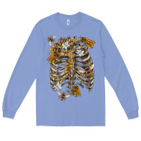 Colony Blue Flower rib cage bees Long Sleeve Tee - RanaPortraitStore