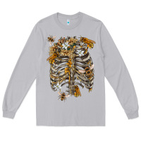 Moon Dust Flower rib cage bees Long Sleeve Tee - RanaPortraitStore