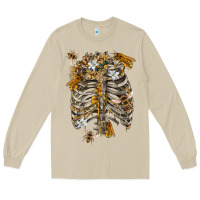 Mushroom Flower rib cage bees Long Sleeve Tee - RanaPortraitStore