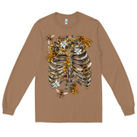 Toasted Coconut Flower rib cage bees Long Sleeve Tee - RanaPortraitStore
