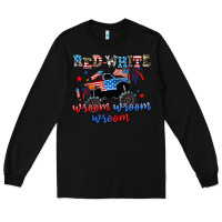 Black red white wroom wroom wroom Long Sleeve Tee - AdoDesignShop