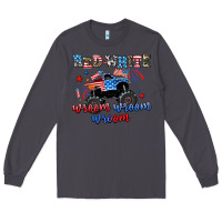 Smoke red white wroom wroom wroom Long Sleeve Tee - AdoDesignShop