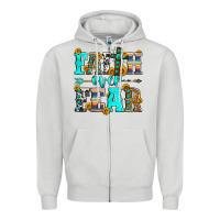 Dove Grey faith over fear Zipper Hoodie - Zillion Design Studio