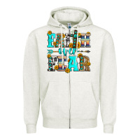 Oatmeal Heather faith over fear Zipper Hoodie - Zillion Design Studio