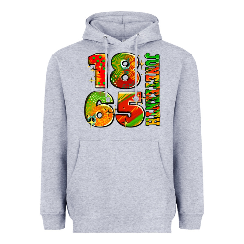 1865 Juneteenth Heavyweight Hoodie by AdoDesignShop | Teevron