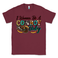 Burgundy i wanna be a cowboy baby Classic Tee - Zillion Design Studio