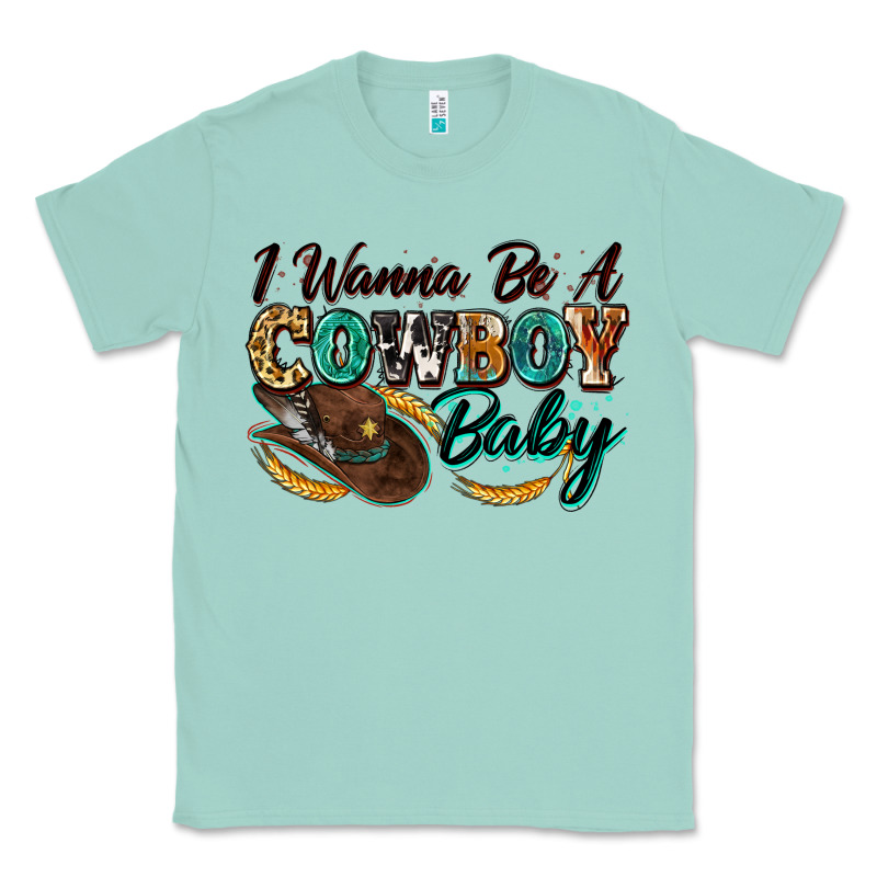 I Wanna Be A Cowboy Baby Classic Tee by Zillion Design Studio | Teevron