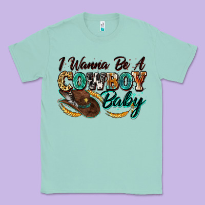 I Wanna Be A Cowboy Baby Classic Tee Designed By Zillion Design Studio