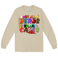Mushroom not all heros wear capes Long Sleeve Tee - Zillion Design Studio