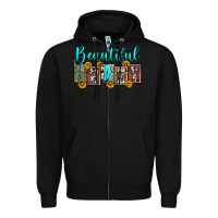 Black beautiful crazy Zipper Hoodie - Zillion Design Studio
