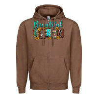 Chestnut beautiful crazy Zipper Hoodie - Zillion Design Studio