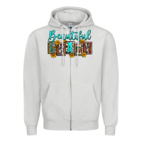 Dove Grey beautiful crazy Zipper Hoodie - Zillion Design Studio