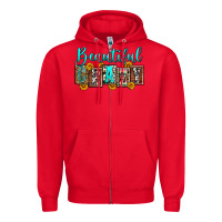 Red beautiful crazy Zipper Hoodie - Zillion Design Studio