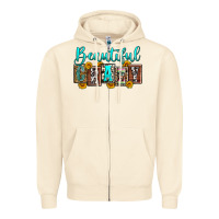Sandshell beautiful crazy Zipper Hoodie - Zillion Design Studio