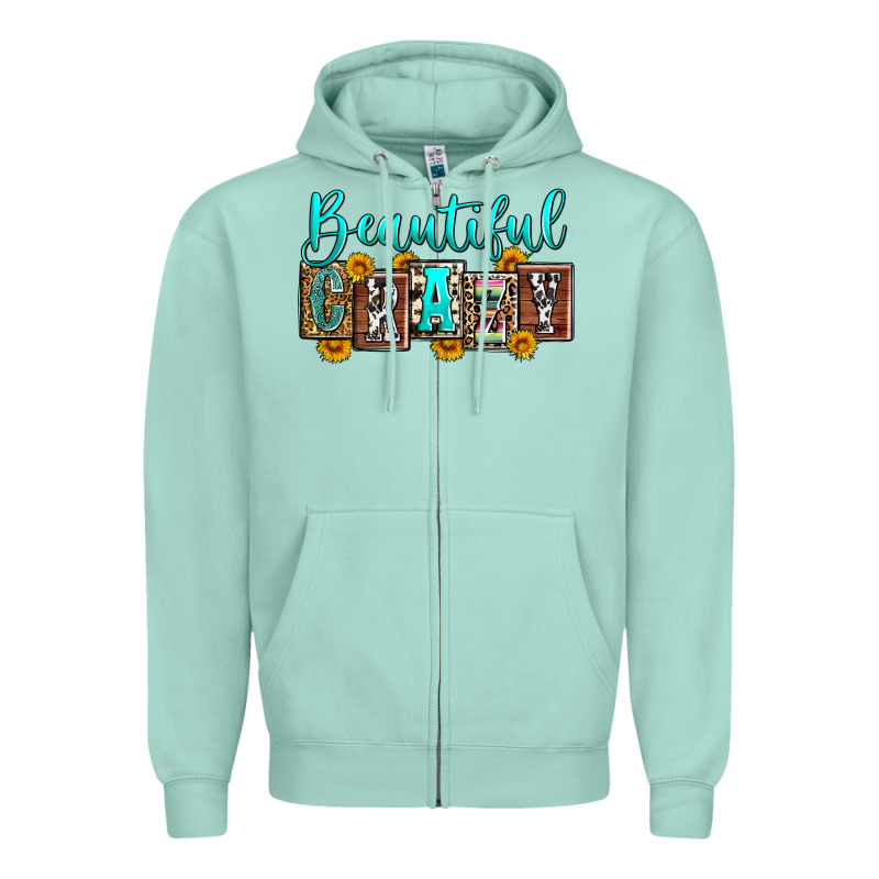 Beautiful Crazy Zipper Hoodie by Zillion Design Studio | Teevron