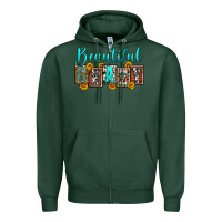 Sports Green beautiful crazy Zipper Hoodie - Zillion Design Studio