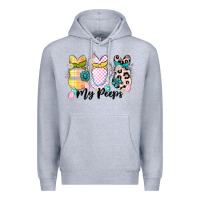 Heather Grey my peeps Premium Hoodie - MaliasSmallBusiness