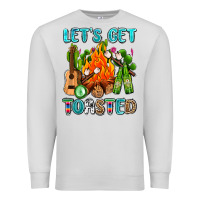 Dove Grey let's get toasted with camp fire Premium Sweatshirt - AdoDesignShop