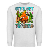 Oatmeal Heather let's get toasted with camp fire Premium Sweatshirt - AdoDesignShop