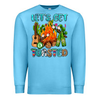 Ocean Blue let's get toasted with camp fire Premium Sweatshirt - AdoDesignShop